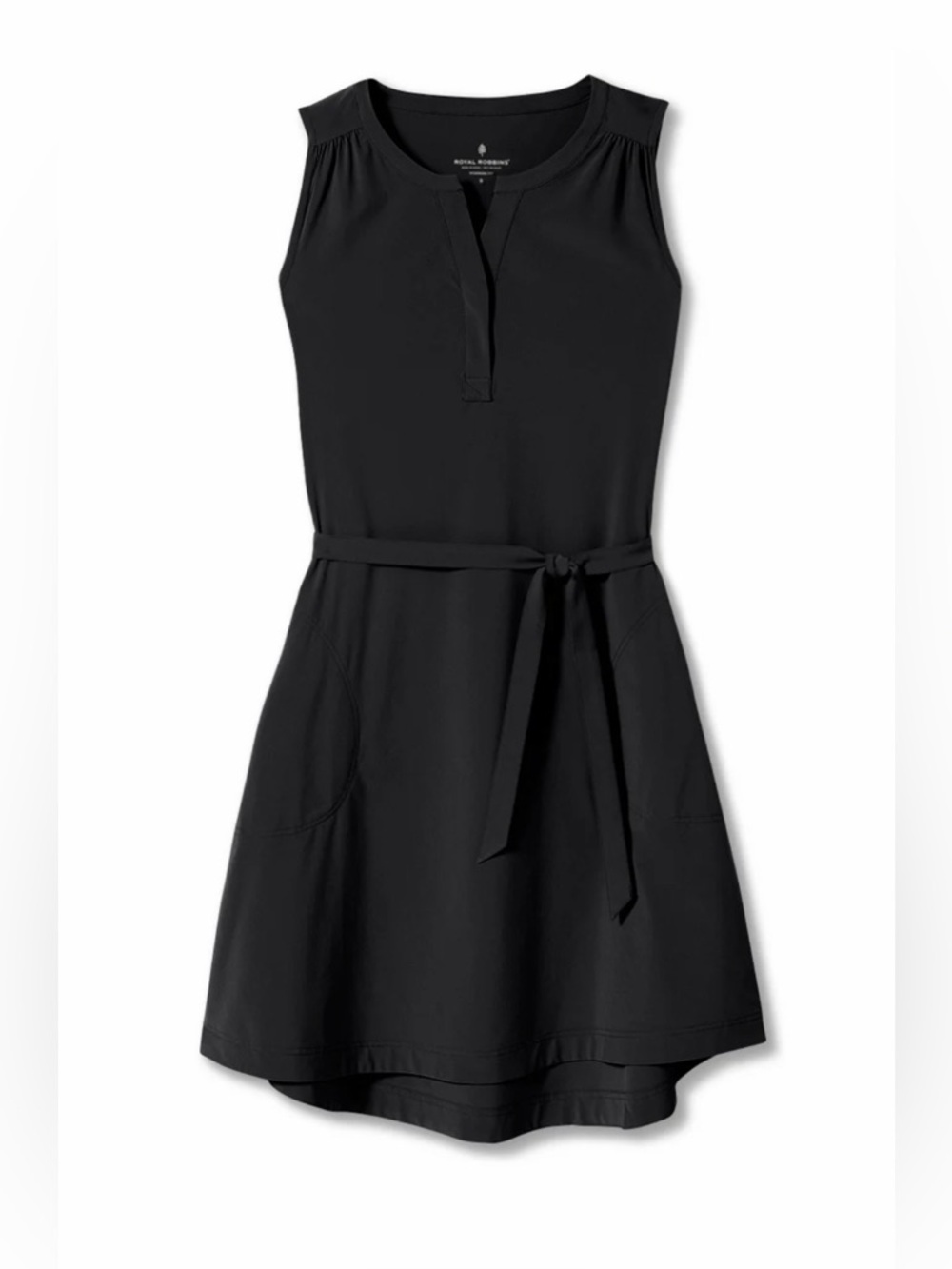 Royal Robbin’s Women’s Spotless Traveler Tank Dress, Large, Black.